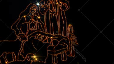 Christmas Nativity scene