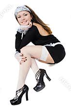 Smiling young maid