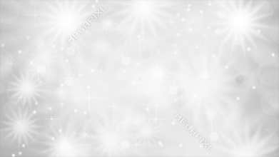 Shiny sparkling grey white stars video animation