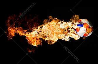 Soccerball in Flames