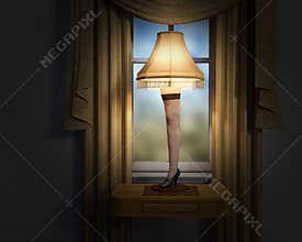 Funny Christmas Story Leg Lamp