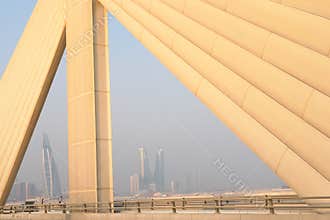 Manama scene from Shaikh Isa bin Salman bridge