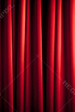Red curtain pattern
