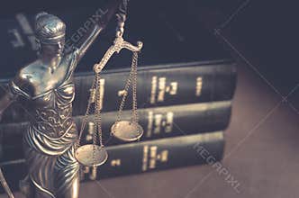 Legal law concept image with Scales of justice