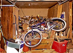 Messy Storage Area in House