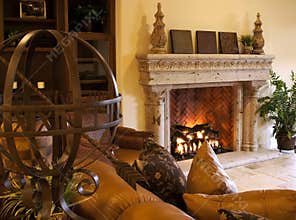 Modern Mansion Living Room