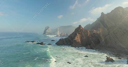 Epic Cliffs and Ocean Waves View