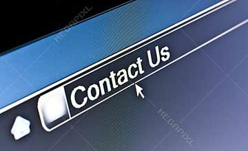 Contact Us Internet Browser Concept
