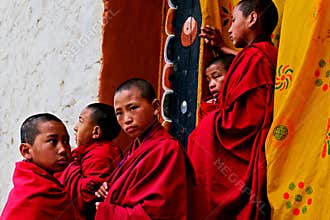 Buddhist Monk In Bhutan