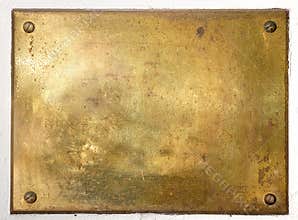 Yellow brass metal plate border