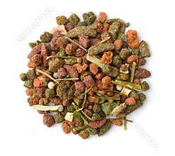 Top view of complete rodents feed