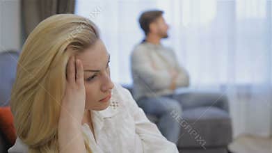 Couple has conflict at home