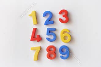 Number fridge magnets