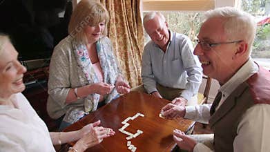 Seniors Playing Dominoes