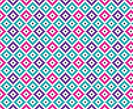 Diamond Seamless Pattern Bold Bright