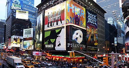 Broadway show advertisements