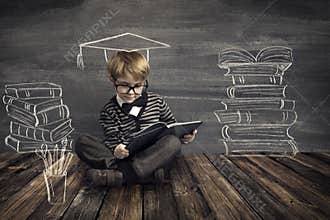 Children Education, Kid Read Book, School Boy Reading Books