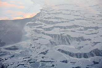 Siberia Iceberg melting, climate change