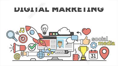 Digital marketing concept.