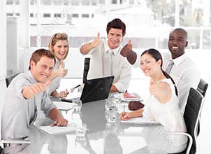 Business Team Celebrating Success