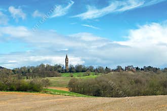 Distant Tower Landscape