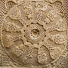 Medieval cross stone detail