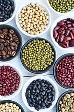Different beans in bowl