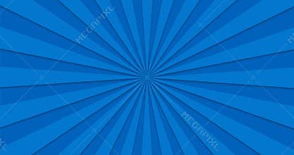 Animated background of blue rotating rotating beams. Loopable.