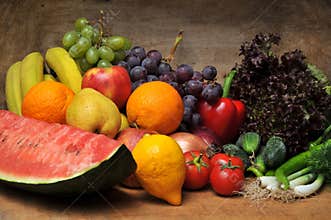 fresh fruits and vegetables