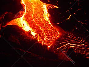 Flowing Lava