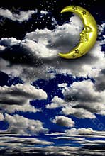 Fantasy Background With Floor