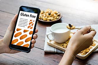 Gluten Free food Celiac Disease Nutrition , Healthy lifestyle c