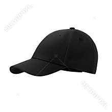 Baseball cap black, on isolated white background