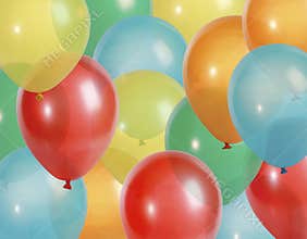 Party balloons background