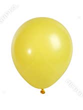 Yellow balloon isolated on white