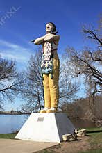 Hiawatha Statue in Spring - LaCrosse, WI