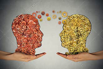 Teamwork and Leadership education symbol concept