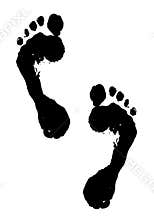 Black footprints