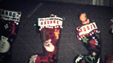 (8mm Vintage) Christmas Stockings Ready 1957