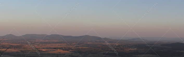 Arkansas Overlook Sunset