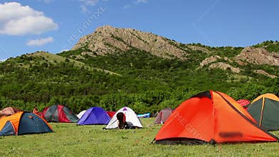Ecological tourism festival,campsite.