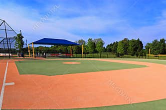 Synthetic Baseball Field