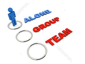 Alone group or team choice