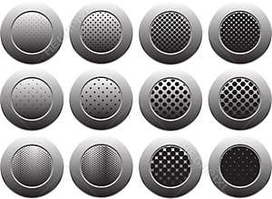 Button on the white background , isolated for website , advertising , social marketing