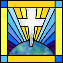 Stained Glass Cross