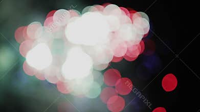 Celebration and Fireworks Explosions Background Getting Blurry