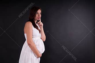 Pregnant woman portrait