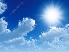 Clouds and sun