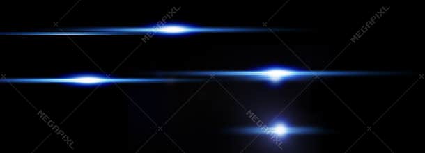 Abstract light on black background, horizontally