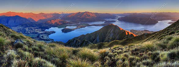 Lake Wanaka panorama, New Zealand